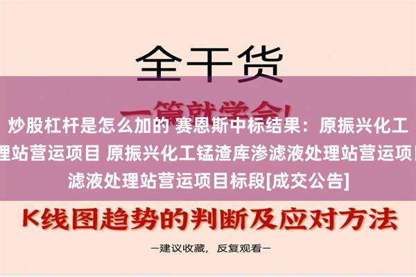 炒股杠杆是怎么加的 赛恩斯中标结果：原振兴化工锰渣库渗滤液处理站营运项目 原振兴化工锰渣库渗滤液处理站营运项目标段[成交公告]