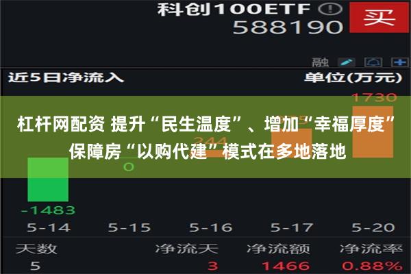 杠杆网配资 提升“民生温度”、增加“幸福厚度” 保障房“以购代建”模式在多地落地